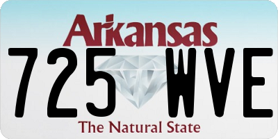 AR license plate 725WVE