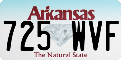 AR license plate 725WVF