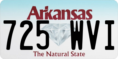 AR license plate 725WVI
