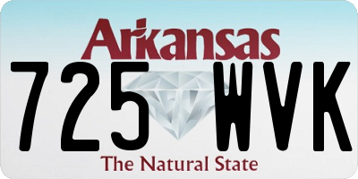 AR license plate 725WVK