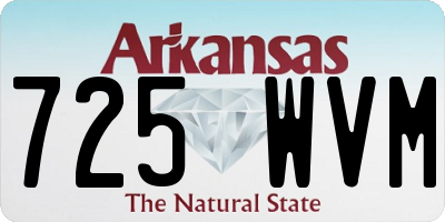 AR license plate 725WVM