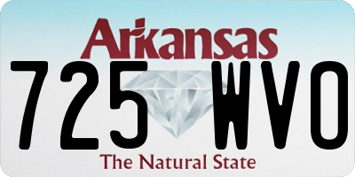 AR license plate 725WVO