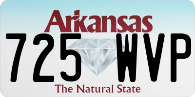 AR license plate 725WVP