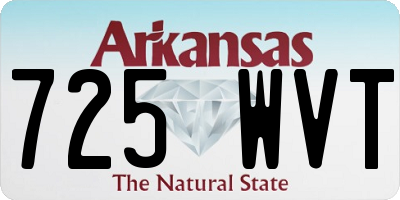 AR license plate 725WVT