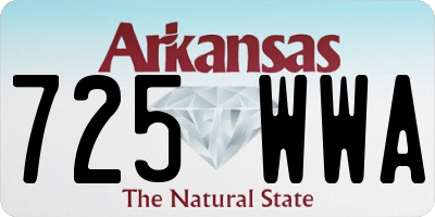 AR license plate 725WWA