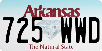 AR license plate 725WWD