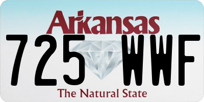 AR license plate 725WWF