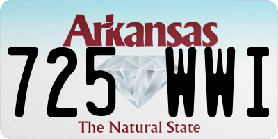 AR license plate 725WWI