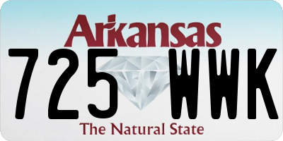 AR license plate 725WWK