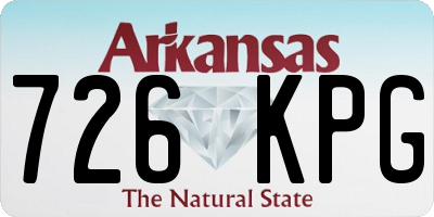 AR license plate 726KPG