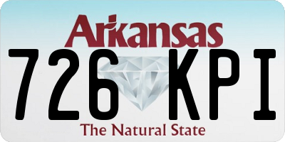 AR license plate 726KPI