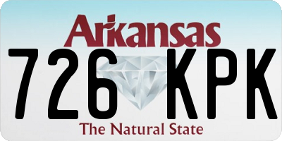 AR license plate 726KPK