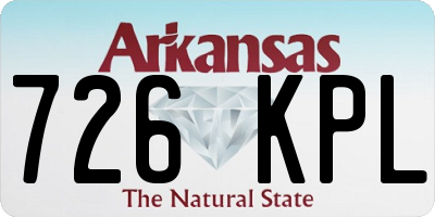 AR license plate 726KPL