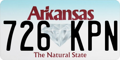 AR license plate 726KPN