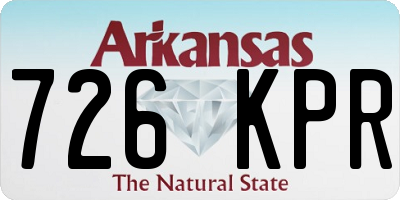 AR license plate 726KPR