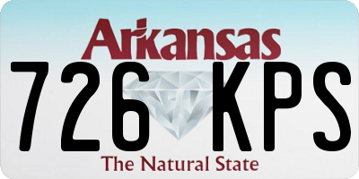 AR license plate 726KPS