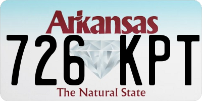 AR license plate 726KPT