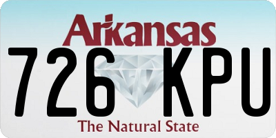 AR license plate 726KPU