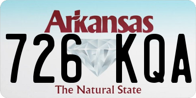 AR license plate 726KQA
