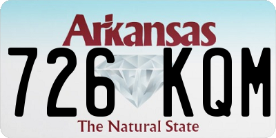 AR license plate 726KQM