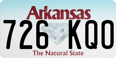 AR license plate 726KQO