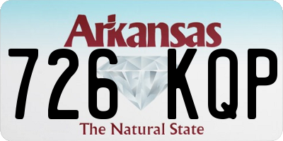 AR license plate 726KQP