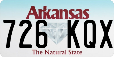 AR license plate 726KQX