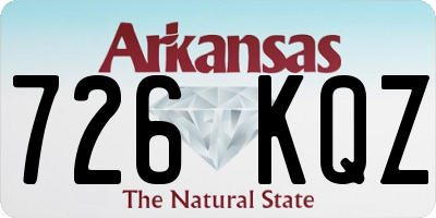 AR license plate 726KQZ