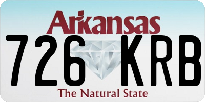 AR license plate 726KRB
