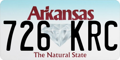 AR license plate 726KRC