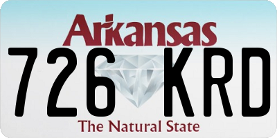 AR license plate 726KRD