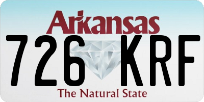 AR license plate 726KRF