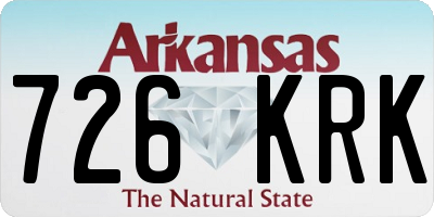 AR license plate 726KRK
