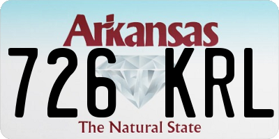 AR license plate 726KRL