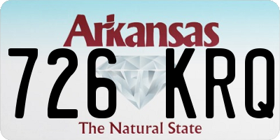AR license plate 726KRQ