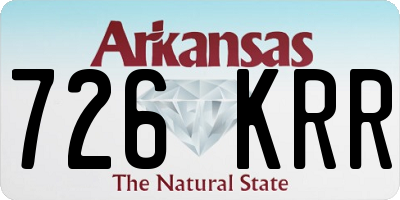 AR license plate 726KRR