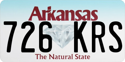 AR license plate 726KRS