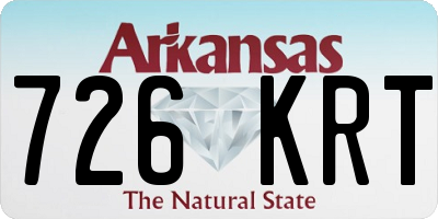 AR license plate 726KRT