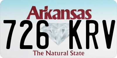 AR license plate 726KRV