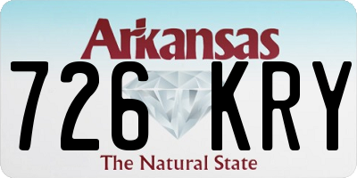 AR license plate 726KRY