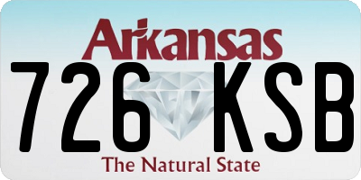 AR license plate 726KSB