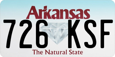 AR license plate 726KSF