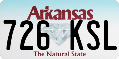 AR license plate 726KSL