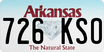 AR license plate 726KSO