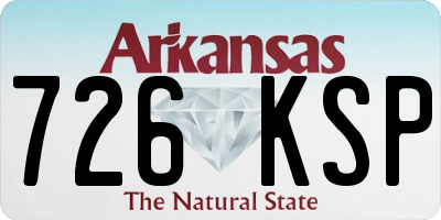AR license plate 726KSP