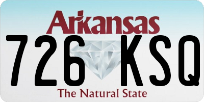 AR license plate 726KSQ