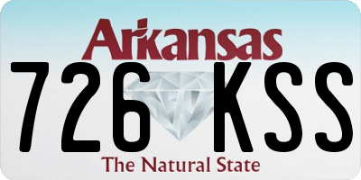 AR license plate 726KSS