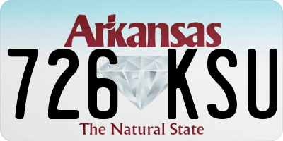 AR license plate 726KSU