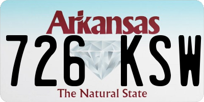 AR license plate 726KSW