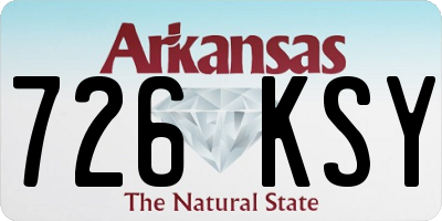 AR license plate 726KSY